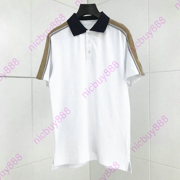 2020 summer designer luxury clothing for mens polo classic geometry striped sleeve letter new logo t-shirt casual turn-down collar tee, White;black
2020 summer designer luxury clothing for mens polo classic geometry striped sleeve letter new logo t-shirt casual turn-down collar tee, White;black