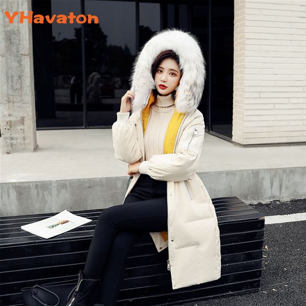 yhavaton fashion hundred-ride down jacket 2019 new medium-length winter thicken jacket fur collar hooded coat, Black
yhavaton fashion hundred-ride down jacket 2019 new medium-length winter thicken jacket fur collar hooded coat, Black