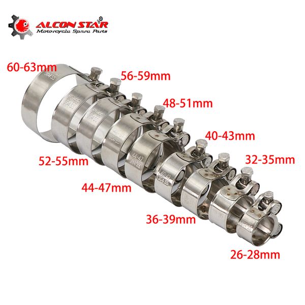 alconstar mix size exhaust pipe stainless steel clamp motorcycle round circular tap clamp tube fastener for akrapovic sc ar
alconstar mix size exhaust pipe stainless steel clamp motorcycle round circular tap clamp tube fastener for akrapovic sc ar