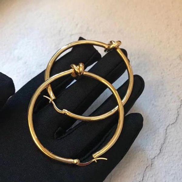 european designer jewelry earrings knot large gold finish yellow copper circle earrings luxury woman wedding engagement earrings, Golden;silver
european designer jewelry earrings knot large gold finish yellow copper circle earrings luxury woman wedding engagement earrings, Golden;silver