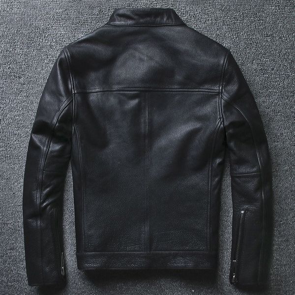 plus size 5xl casual leather jacket men stand collar black 100% cowhide jackets male mens genuine leather jacket
plus size 5xl casual leather jacket men stand collar black 100% cowhide jackets male mens genuine leather jacket