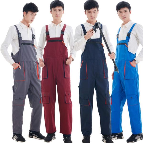 s-4xl workwear men's and women repairman strap jumpsuit trousers four seasons protective coverall work blue tooling bib pants, Black
s-4xl workwear men's and women repairman strap jumpsuit trousers four seasons protective coverall work blue tooling bib pants, Black