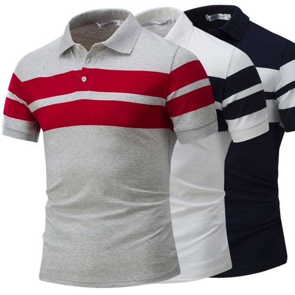 fashion men's casual polo shirt stripes short sleeve men designer polo shirts men luxury polo selling wholesale, White;black
fashion men's casual polo shirt stripes short sleeve men designer polo shirts men luxury polo selling wholesale, White;black
