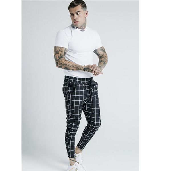 men's pants autumn mens long casual sport gym slim fit trousers plaid jogger sweatpants bodybuilding joggers stripe, Black
men's pants autumn mens long casual sport gym slim fit trousers plaid jogger sweatpants bodybuilding joggers stripe, Black