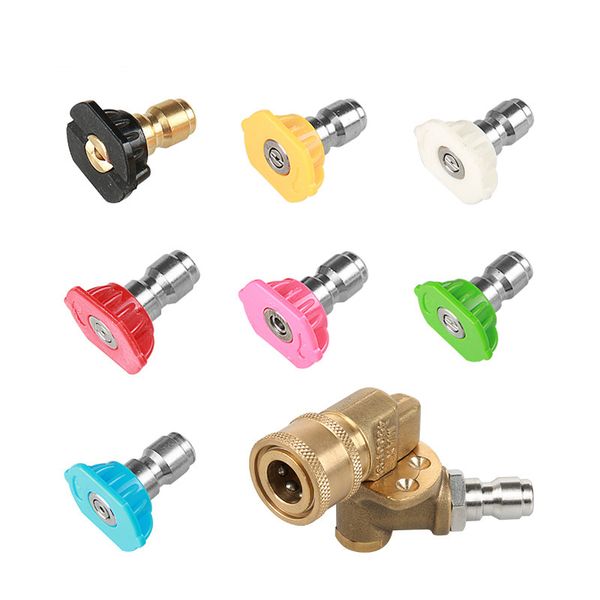 high pressure car wash water gun accessories 1/4 quick nozzle fan nozzle 0/15/25/40 degree angle adjustable group
high pressure car wash water gun accessories 1/4 quick nozzle fan nozzle 0/15/25/40 degree angle adjustable group