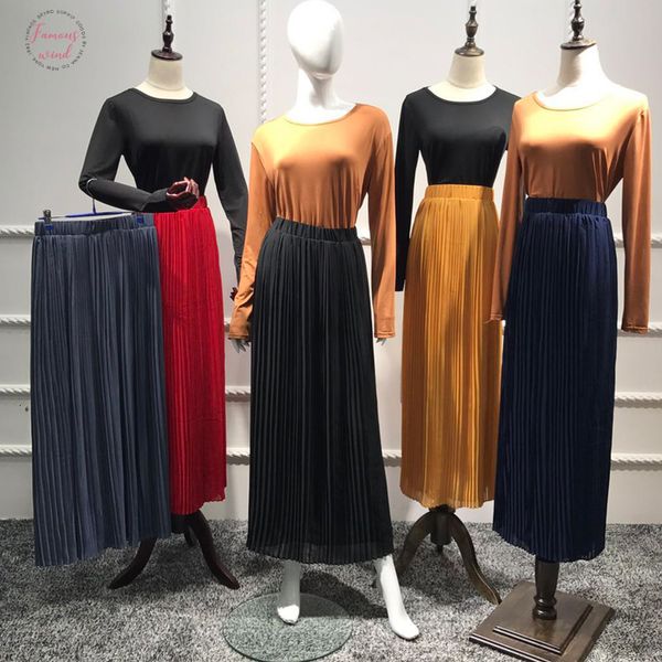plus size faldas mujer moda 2019 boho abaya kimono muslim long chiffon bodycon chiffon maxi pleated skirt women islamic japanese skirts, Black
plus size faldas mujer moda 2019 boho abaya kimono muslim long chiffon bodycon chiffon maxi pleated skirt women islamic japanese skirts, Black