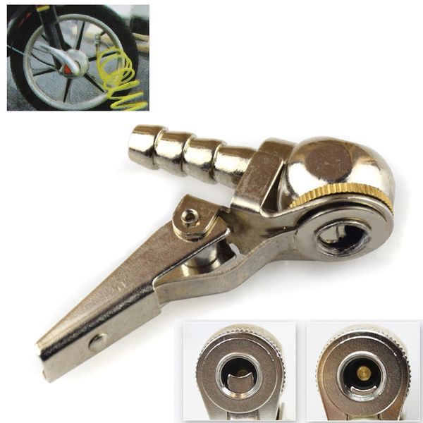 auto car tire inflator 1/4" npt brass ball tire inflator air chuck gauge with clip for car repair tools
auto car tire inflator 1/4" npt brass ball tire inflator air chuck gauge with clip for car repair tools