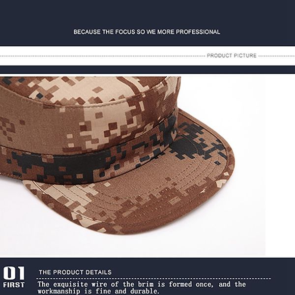 classic camouflage men military caps army cadet hats cotton adjustable flat patrol apparel accessories, Blue;gray
classic camouflage men military caps army cadet hats cotton adjustable flat patrol apparel accessories, Blue;gray