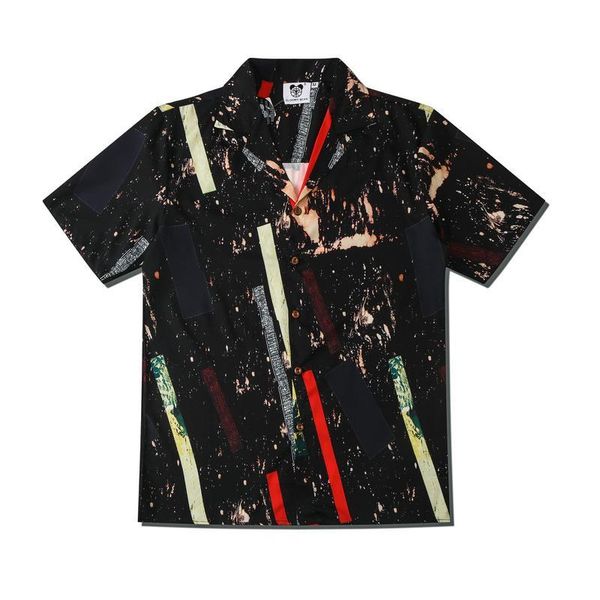 europe spring summer men camo short sleeve shirt dark stripe galaxy casual artistic shirt streetwear designer tee, White;black
europe spring summer men camo short sleeve shirt dark stripe galaxy casual artistic shirt streetwear designer tee, White;black