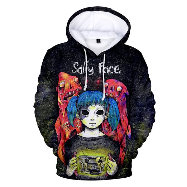 2019 new 3d sally face sweatshirt hoodies men and women hoody winter warm hoodie boy/girls cap polluvers game coat hipping, Black
2019 new 3d sally face sweatshirt hoodies men and women hoody winter warm hoodie boy/girls cap polluvers game coat hipping, Black
