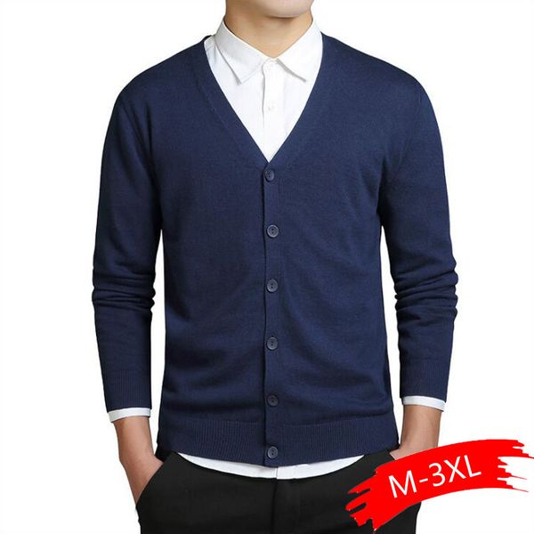 cotton sweater men long sleeve cardigan mens v-neck sweaters loose solid button fit knitting casual style clothing new, White;black
cotton sweater men long sleeve cardigan mens v-neck sweaters loose solid button fit knitting casual style clothing new, White;black