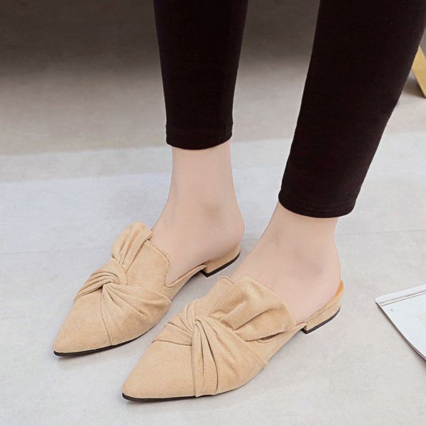 women slippers flock bowtie female mules fashion low heels shoes pointed toe ladies plus size elegant woman slipper#3, Black
women slippers flock bowtie female mules fashion low heels shoes pointed toe ladies plus size elegant woman slipper#3, Black