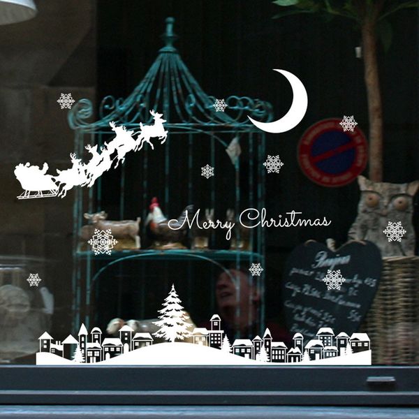 new year christmas window stickers restaurant mall decoration snow glass window removable christmas ornament#10
new year christmas window stickers restaurant mall decoration snow glass window removable christmas ornament#10
