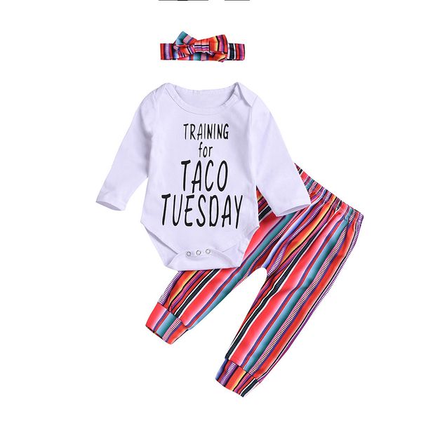 baby girls boys clothes letter print romper striped pant bowknot hairband infant clothing newborn baby boy girl outfits set, White
baby girls boys clothes letter print romper striped pant bowknot hairband infant clothing newborn baby boy girl outfits set, White