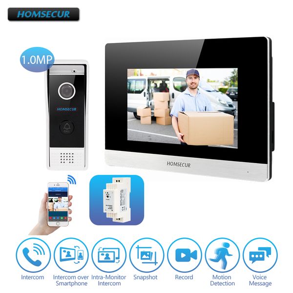 HOMSECUR 7 "iOS / Android Проводной IPRJ-45 VideoAudio Умный дверной звонок 1.0MP с сенсорным экраном для дома / квартиры
HOMSECUR 7 "iOS / Android Проводной IPRJ-45 VideoAudio Умный дверной звонок 1.0MP с сенсорным экраном для дома / квартиры