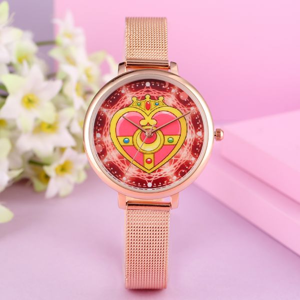 fashion quartz women watch sailor moon heart display girl watches stainless steel/leather strap female wristwatch zegarek damski, Slivery;brown
fashion quartz women watch sailor moon heart display girl watches stainless steel/leather strap female wristwatch zegarek damski, Slivery;brown