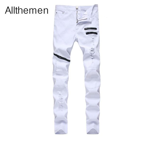 men's pants allthemen men jeans skinny casual slim fit stretch hip hop pant straight pencil denim ripped trousers masculine, Black
men's pants allthemen men jeans skinny casual slim fit stretch hip hop pant straight pencil denim ripped trousers masculine, Black