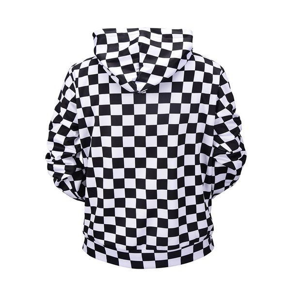 hoodie fashion m-3xl man hoodies wholesale sweater size large mens pattern new plaid size qcthq, Black