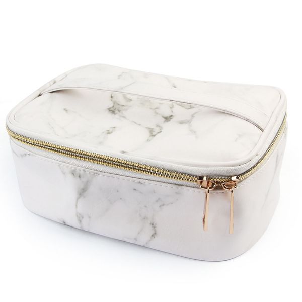 with handle gifts makeup organizer cosmetic bag travel storage business marble grain carry pouch fashion durable pu toiletry
with handle gifts makeup organizer cosmetic bag travel storage business marble grain carry pouch fashion durable pu toiletry