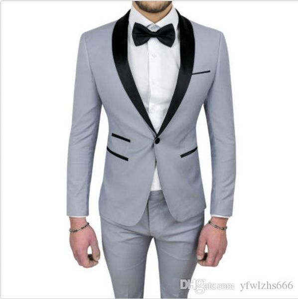 shawl lapel wedding tuxedos slim fit suits for men groomsmen suit two pieces prom formal suits (jacket+pants+tie) 237, Black;gray
shawl lapel wedding tuxedos slim fit suits for men groomsmen suit two pieces prom formal suits (jacket+pants+tie) 237, Black;gray