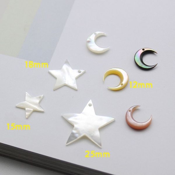 5pcs / bag natural white butterfly shell pendant pentagram star moon shape jewelry making diy necklace earrings accessories, Bronze;silver
5pcs / bag natural white butterfly shell pendant pentagram star moon shape jewelry making diy necklace earrings accessories, Bronze;silver