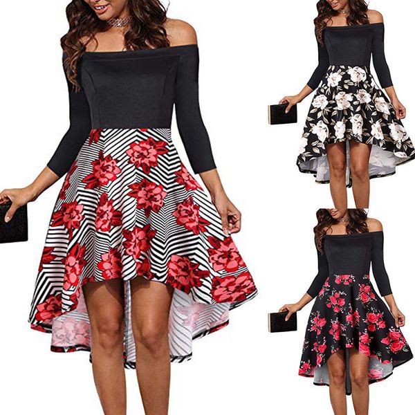 2019 women summer dress boho style floral print off shoulder dress pleated sundress loose mini party vestidos plus size 2xl, Black;gray
2019 women summer dress boho style floral print off shoulder dress pleated sundress loose mini party vestidos plus size 2xl, Black;gray