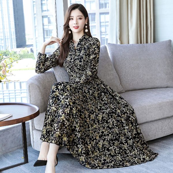 2019 early autumn new long printed chiffon plus size women dress long sleeve office lady fashion work wear elegant casual dresse, Black;gray
2019 early autumn new long printed chiffon plus size women dress long sleeve office lady fashion work wear elegant casual dresse, Black;gray