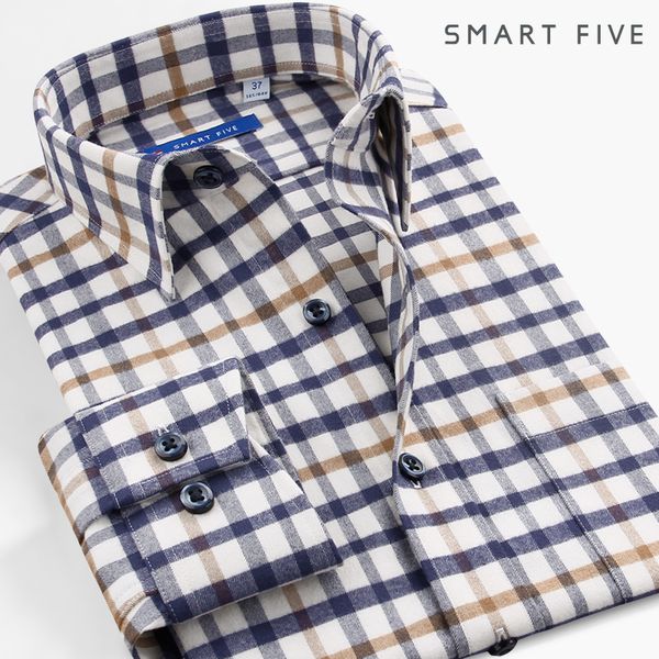 check pattern male shirt long sleeve season pure cotton thicken advanced feeling shirt grinding wool grid business men's, White;black
check pattern male shirt long sleeve season pure cotton thicken advanced feeling shirt grinding wool grid business men's, White;black