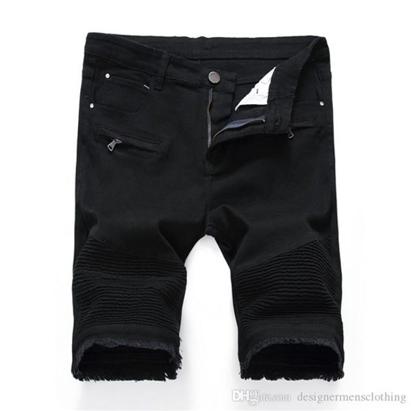 stretch holes mens jean shorts summer straight knee length designer regular mens shorts, Blue
stretch holes mens jean shorts summer straight knee length designer regular mens shorts, Blue