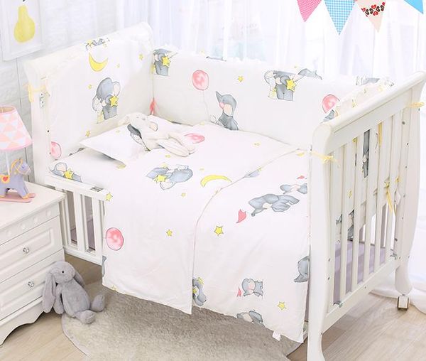 6/9pcs elephant toddler crib bedding set baby bumper for newborns nordic baby nursery bedding bedroom set 120*60/120*70cm 
6/9pcs elephant toddler crib bedding set baby bumper for newborns nordic baby nursery bedding bedroom set 120*60/120*70cm