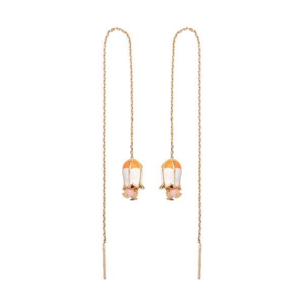 simple design romantic korean white/yellow color enamel flower earring for women charming date gift earring jewelry accessory, Silver
simple design romantic korean white/yellow color enamel flower earring for women charming date gift earring jewelry accessory, Silver