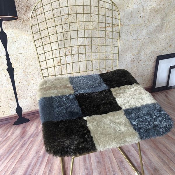 natural sheepskin fur plaid chair pad thickness sheep fur pillow seat mat square cat or dog fur cushion
natural sheepskin fur plaid chair pad thickness sheep fur pillow seat mat square cat or dog fur cushion
