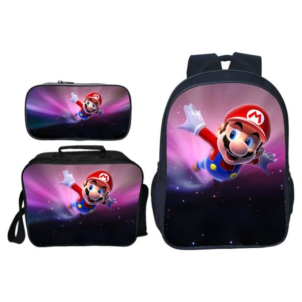 new 3pcs/set printing fashion cartoon spuer mario kids school bags for boys shoulder backpack teenager bookbag children girl
new 3pcs/set printing fashion cartoon spuer mario kids school bags for boys shoulder backpack teenager bookbag children girl