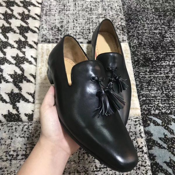 brand gentleman red bottom men's dandelion tassel flat loafers shoes,business party dress oxfords walking with box 35-46, Black
brand gentleman red bottom men's dandelion tassel flat loafers shoes,business party dress oxfords walking with box 35-46, Black