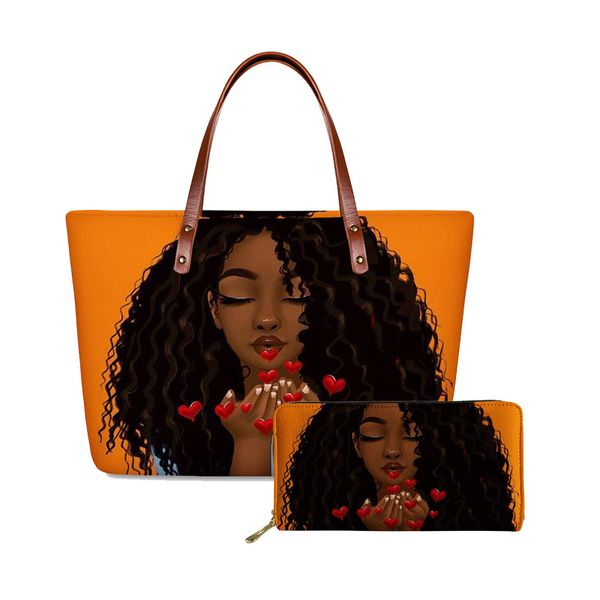 hycool black afro girl print tote shoulder handbag purse set bags for women ladies clutch bag wallet cosmetic storage hand bags
hycool black afro girl print tote shoulder handbag purse set bags for women ladies clutch bag wallet cosmetic storage hand bags