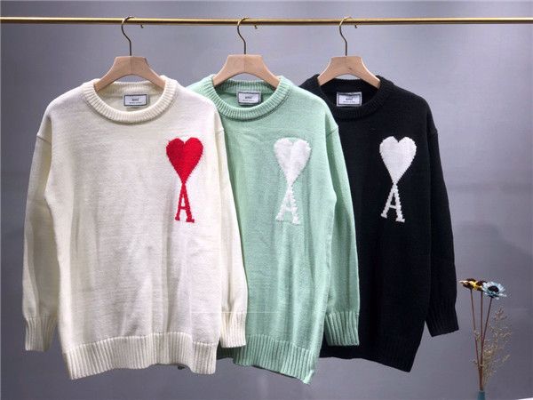 19fw new luxurious brands design ami love heart knitted sweater pullover hoodies men women outdoor streetwear sweatshirt jackets, Blue;black
19fw new luxurious brands design ami love heart knitted sweater pullover hoodies men women outdoor streetwear sweatshirt jackets, Blue;black