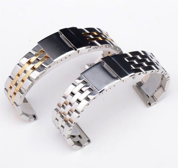 luxury 20mm 22mm 24mm silver stainless steel wrist watch band strap clasp bracelet for brertiling, Black;brown
luxury 20mm 22mm 24mm silver stainless steel wrist watch band strap clasp bracelet for brertiling, Black;brown