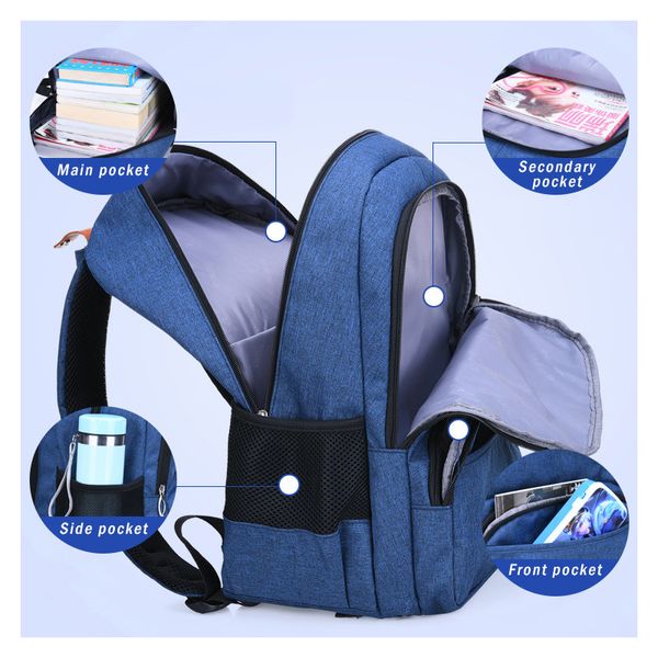 

new junior high school students bag schoolbags large capacity shoulder bags backpack for teenage girls boy mochilas escolar 2019