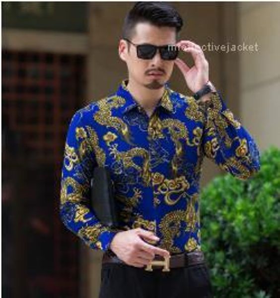 lapel neck designer mens shirts long sleeve print casual tees fashion breathable male clothing slim, White;black
lapel neck designer mens shirts long sleeve print casual tees fashion breathable male clothing slim, White;black