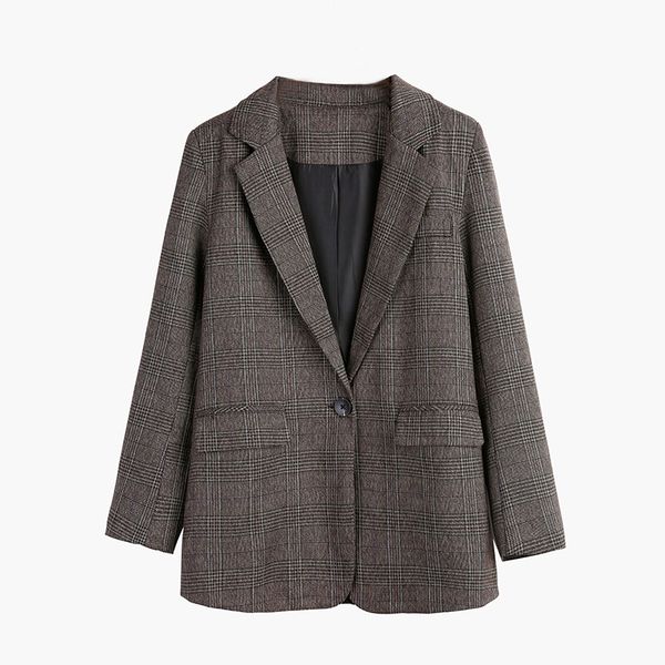 2020 new fashion spring autumn women slim chic plaid blazer jackets female retro suits coat office work blazers outerwear wb65, White;black
2020 new fashion spring autumn women slim chic plaid blazer jackets female retro suits coat office work blazers outerwear wb65, White;black