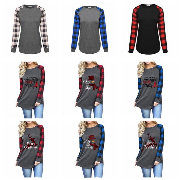 women plaid christmas t-shirt plus size xmas elk long sleeve shirts letter print patchwork tees cotton casual blouse neck blouses d6823, Blue
women plaid christmas t-shirt plus size xmas elk long sleeve shirts letter print patchwork tees cotton casual blouse neck blouses d6823, Blue