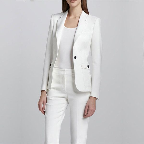 female office uniform elegant pant suits 2 piece womens trouser suit blazer business ladies formal suits, White;black
female office uniform elegant pant suits 2 piece womens trouser suit blazer business ladies formal suits, White;black