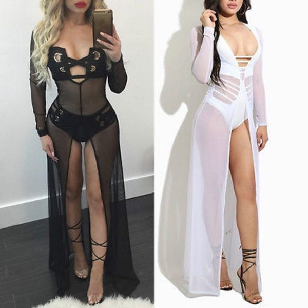 2017 new women lace crochet bikini beachwear mesh long sleeve sheer cover ups beach dress summer bathing suit sundress cover up, Blue;gray
2017 new women lace crochet bikini beachwear mesh long sleeve sheer cover ups beach dress summer bathing suit sundress cover up, Blue;gray