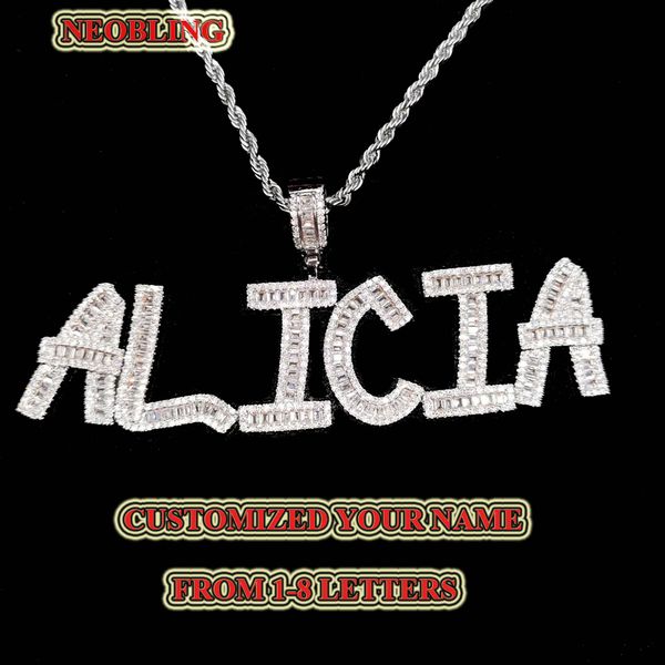 custom you name baguette letters hip hop iced out pendant with rope chain silver color bling zirconia women's hip hop gift
custom you name baguette letters hip hop iced out pendant with rope chain silver color bling zirconia women's hip hop gift