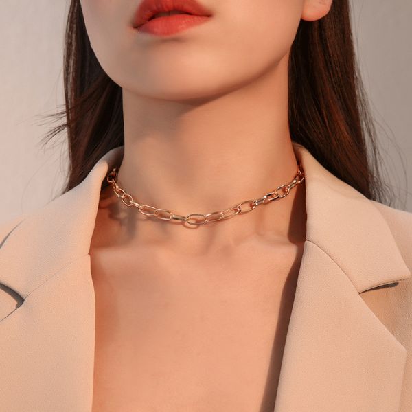 gothic baroque link chain choker necklace for women wedding punk gold color long chain necklace jewelry, Silver
gothic baroque link chain choker necklace for women wedding punk gold color long chain necklace jewelry, Silver