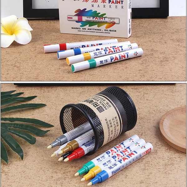 permanent car tyre tire metal paint mark colours pen oil based marker waterproof durable 12 colors pens tslm2
permanent car tyre tire metal paint mark colours pen oil based marker waterproof durable 12 colors pens tslm2