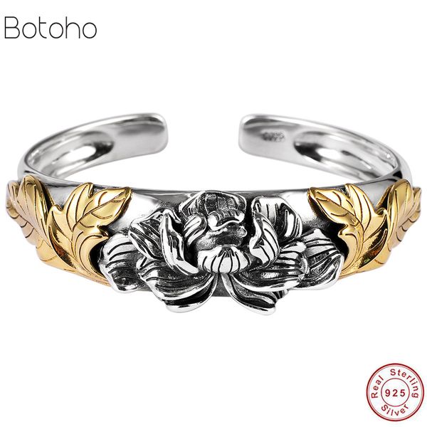 new character of silver products thai silver ms lotus bracelet 100%s925 pure ornaments the buddha language of zen, Black
new character of silver products thai silver ms lotus bracelet 100%s925 pure ornaments the buddha language of zen, Black