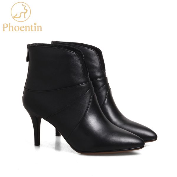 phoentin women's leather boots back zipper thin high heel ankle boot black genuine leather shoes 2017 ft212
phoentin women's leather boots back zipper thin high heel ankle boot black genuine leather shoes 2017 ft212