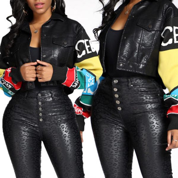 womens brand short jacket girls luxury casual coat youth designer contrast color leather womens fashion jackets 2020 sale, Black;brown
womens brand short jacket girls luxury casual coat youth designer contrast color leather womens fashion jackets 2020 sale, Black;brown