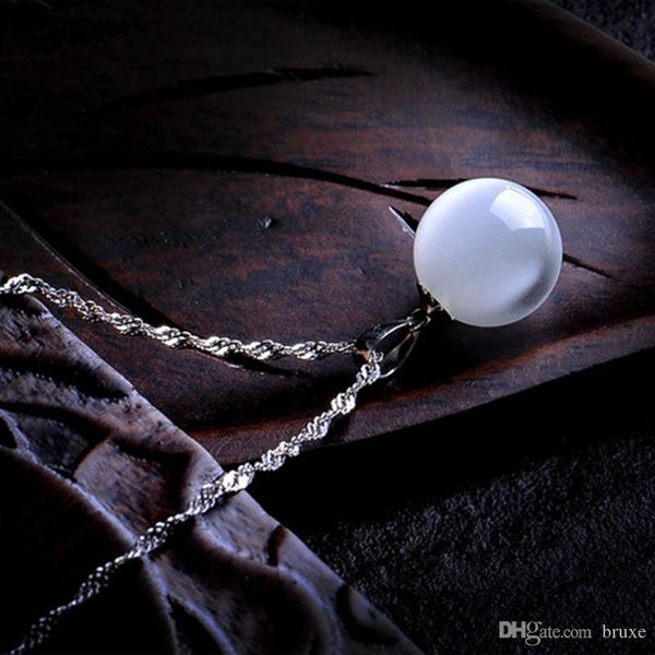 the korean version of fashion 925 silver ol natural white eye drop pendant necklace pendant ladies, Bronze;silver
the korean version of fashion 925 silver ol natural white eye drop pendant necklace pendant ladies, Bronze;silver